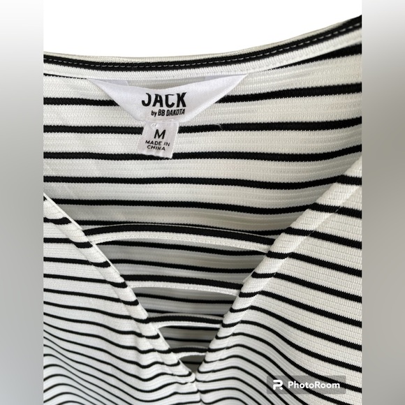 JACK by BBdakota dress, side zipper, black and white, size Medium - Picture 4 of 4